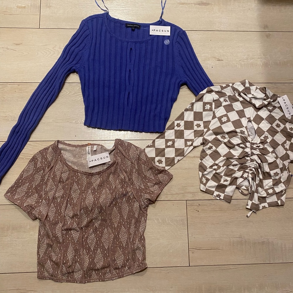Lot of 3 NWT crop tops from Pacsun
